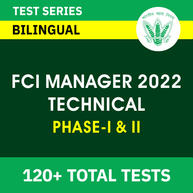 FCI Manager Category-II Technical Phase-I & II 2022 | Complete Bilingual Online Test Series By Adda247